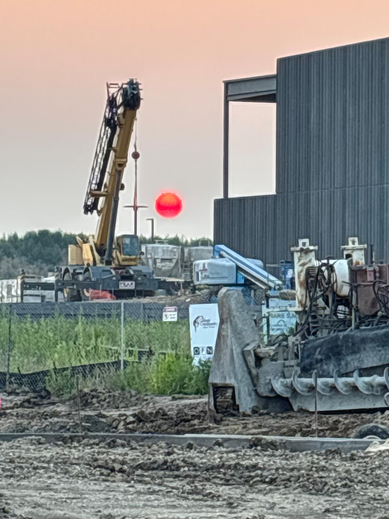 Road construction project