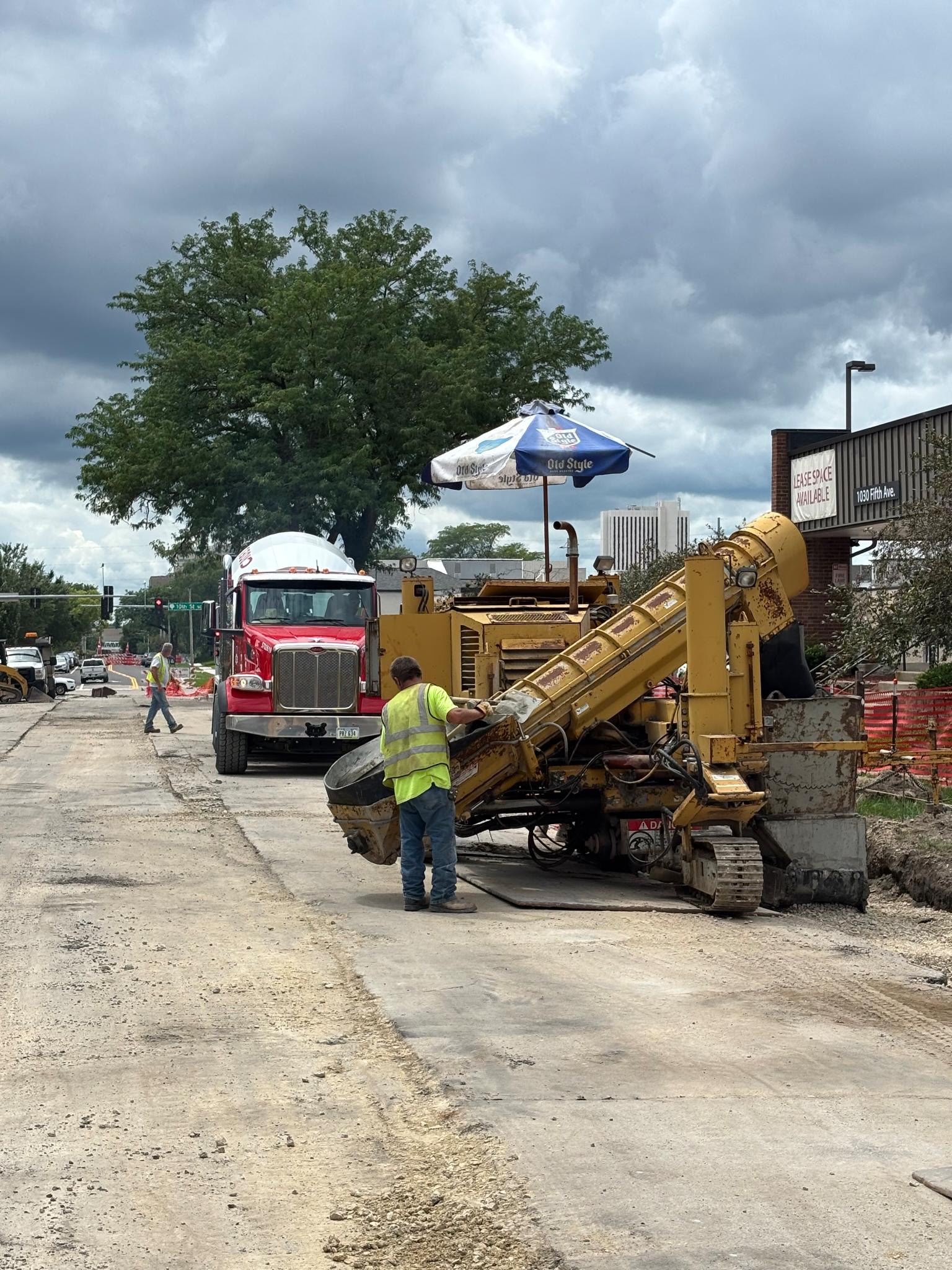 Parking lot resurfacing